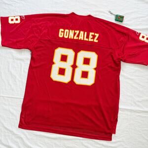 Chiefs Tony Gonzalez NFL Equipment Reebok Vtg Jersey - XL